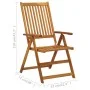 Sillas de jardín reclinables 3 uds madera maciza de acacia de vidaXL, Sillas de jardín - Ref: Foro24-311847, Precio: 196,99 €...