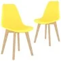 Sillas de comedor 2 unidades plástico amarillo de , Sillas de comedor - Ref: Foro24-289116, Precio: 90,15 €, Descuento: %