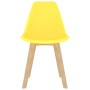 Sillas de comedor 2 unidades plástico amarillo de , Sillas de comedor - Ref: Foro24-289116, Precio: 91,44 €, Descuento: %