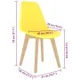 Sillas de comedor 2 unidades plástico amarillo de , Sillas de comedor - Ref: Foro24-289116, Precio: 90,15 €, Descuento: %
