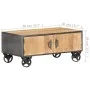 Mesa de centro de madera maciza reciclada 90x50x39 cm de , Mesas de centro - Ref: Foro24-323514, Precio: 237,70 €, Descuento: %