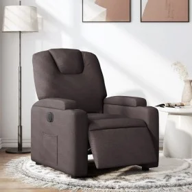 Dark brown electric reclining armchair in fabric. by , Armchairs - Ref: Foro24-3204349, Price: 253,47 €, Discount: %