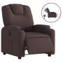 Sillón reclinable eléctrico tela marrón oscuro de , Sillones - Ref: Foro24-3204349, Precio: 253,47 €, Descuento: %