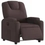 Sillón reclinable eléctrico tela marrón oscuro de , Sillones - Ref: Foro24-3204349, Precio: 253,47 €, Descuento: %