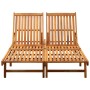 Tumbona para 2 personas madera maciza de acacia de vidaXL, Tumbonas - Ref: Foro24-311873, Precio: 295,17 €, Descuento: %