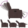Sillón reclinable eléctrico tela marrón oscuro de , Sillones - Ref: Foro24-3204349, Precio: 246,28 €, Descuento: %