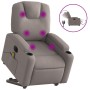 Sillón de masaje eléctrico reclinable elevable tela taupé de , Sillones - Ref: Foro24-3204412, Precio: 361,91 €, Descuento: %