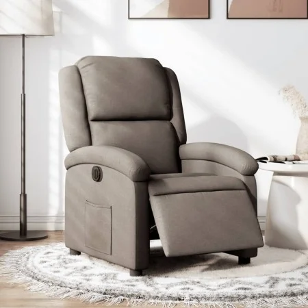 Sillón reclinable eléctrico tela gris taupé de , Sillones - Ref: Foro24-3204148, Precio: 242,15 €, Descuento: %