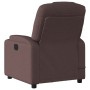 Sillón reclinable de masaje eléctrico tela marrón oscuro de , Sillones - Ref: Foro24-3204361, Precio: 263,79 €, Descuento: %