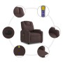 Sillón reclinable de masaje eléctrico tela marrón oscuro de , Sillones - Ref: Foro24-3204361, Precio: 263,79 €, Descuento: %