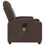 Sillón reclinable de masaje eléctrico tela marrón oscuro de , Sillones - Ref: Foro24-3204361, Precio: 263,79 €, Descuento: %