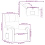 Sillón reclinable tela de microfibra gris oscuro de , Sillones - Ref: Foro24-373451, Precio: 203,27 €, Descuento: %