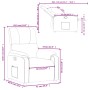 Sillón reclinable tela de microfibra color crema de , Sillones - Ref: Foro24-373453, Precio: 217,59 €, Descuento: %