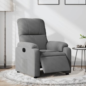 Sillón reclinable eléctrico tela de microfibra gris oscuro de , Sillones - Ref: Foro24-3204917, Precio: 250,55 €, Descuento: %