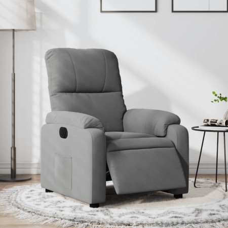 Sillón reclinable eléctrico tela de microfibra gris oscuro de , Sillones - Ref: Foro24-3204917, Precio: 250,55 €, Descuento: %