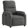 Sillón reclinable eléctrico tela de microfibra gris oscuro de , Sillones - Ref: Foro24-3204917, Precio: 274,51 €, Descuento: %