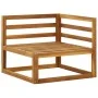 Modulare Ecksofas, 2 Einheiten, mit cremeweißen Stoffkissen von vidaXL, Modulare Sofas für den Außenbereich - Ref: Foro24-311...