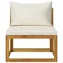 2-piece garden sofa set with solid acacia wood cushion by vidaXL, Modular outdoor sofas - Ref: Foro24-311859, Price: 125,27 €...