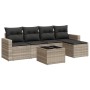 Set de sofás de jardín 6 pzas y cojines ratán sintético gris de , Conjuntos de jardín - Ref: Foro24-3218892, Precio: 354,23 €...