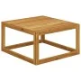 Set de sofá de jardín 2 pzas con cojín madera maciza de acacia de vidaXL, Sofás modulares de exterior - Ref: Foro24-311859, P...