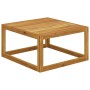 Set de sofá de jardín 2 pzas con cojín madera maciza de acacia de vidaXL, Sofás modulares de exterior - Ref: Foro24-311859, P...