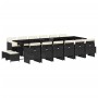 Set de muebles jardín 17 pzas con cojines ratán sintético negro de , Conjuntos de jardín - Ref: Foro24-3210642, Precio: 1,00 ...
