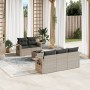 Set de sofás de jardín 6 pzas y cojines ratán sintético gris de , Conjuntos de jardín - Ref: Foro24-3252239, Precio: 416,91 €...