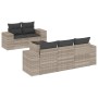 Set de sofás de jardín 6 pzas y cojines ratán sintético gris de , Conjuntos de jardín - Ref: Foro24-3254639, Precio: 450,50 €...