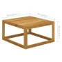 Set de sofá de jardín 2 pzas con cojín madera maciza de acacia de vidaXL, Sofás modulares de exterior - Ref: Foro24-311859, P...