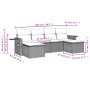 Set de sofás de jardín 6 pzas y cojines ratán sintético gris de , Conjuntos de jardín - Ref: Foro24-3252859, Precio: 371,93 €...
