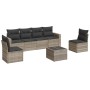 Set de sofás de jardín 7 pzas con cojines ratán PE gris claro de , Conjuntos de jardín - Ref: Foro24-3218812, Precio: 445,39 ...