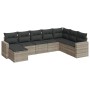 Set de sofás de jardín 8 pzas y cojines ratán sintético gris de , Conjuntos de jardín - Ref: Foro24-3219352, Precio: 532,63 €...