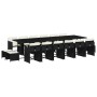 Set de muebles jardín 17 pzas con cojines ratán sintético negro de , Conjuntos de jardín - Ref: Foro24-3211182, Precio: 876,5...