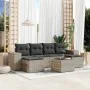 Set de sofás de jardín 7 pzas con cojines ratán PE gris claro de , Conjuntos de jardín - Ref: Foro24-3255269, Precio: 457,79 ...