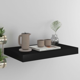 Estante flotante de pared MDF negro 40x23x3,8 cm en Estanterías | Comprar online en Foru.es