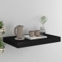 Estante flotante de pared MDF negro 40x23x3,8 cm en Estanterías | Comprar online en Foru.es