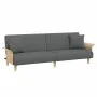 Sofá cama 2 plazas y almohadas taburete terciopelo gris oscuro de , Sofás - Ref: Foro24-3216216, Precio: 354,28 €, Descuento: %
