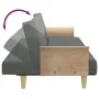 Sofá cama 2 plazas y almohadas taburete terciopelo gris oscuro de , Sofás - Ref: Foro24-3216216, Precio: 354,28 €, Descuento: %