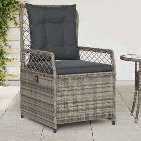 Sillones reclinables de jardín 2 uds ratán sintético gris de , Sillas de jardín - Ref: Foro24-368663, Precio: 190,94 €, Descu...