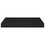 Estante flotante de pared MDF negro 40x23x3,8 cm en Estanterías | Comprar online en Foru.es