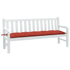 Cojín para banco de jardín tela rojo melange 180x50x7 cm de , Cojines para sillas y sofás - Ref: Foro24-4002570, Precio: 33,1...
