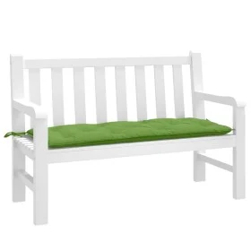 Cojín para banco de jardín tela verde melange 120x50x7 cm de , Cojines para sillas y sofás - Ref: Foro24-4002547, Precio: 28,...