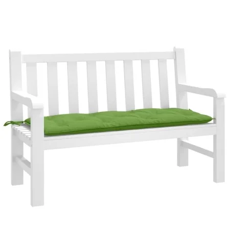 Cojín para banco de jardín tela verde melange 120x50x7 cm de , Cojines para sillas y sofás - Ref: Foro24-4002547, Precio: 28,...