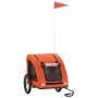 Remolque de bicicleta mascotas hierro tela Oxford naranja de , Cochecitos para mascotas - Ref: Foro24-93956, Precio: 101,99 €...