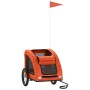 Remolque de bicicleta mascotas hierro tela Oxford naranja de , Cochecitos para mascotas - Ref: Foro24-93956, Precio: 101,99 €...