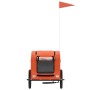 Remolque de bicicleta mascotas hierro tela Oxford naranja de , Cochecitos para mascotas - Ref: Foro24-93956, Precio: 101,99 €...