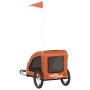 Remolque de bicicleta mascotas hierro tela Oxford naranja de , Cochecitos para mascotas - Ref: Foro24-93956, Precio: 101,99 €...