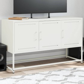 Mueble para TV de acero blanco 100,5x39x60,5 cm de , Muebles TV - Ref: Foro24-846481, Precio: 104,04 €, Descuento: %