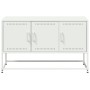 Mueble para TV de acero blanco 100,5x39x60,5 cm de , Muebles TV - Ref: Foro24-846481, Precio: 104,04 €, Descuento: %