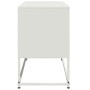 Mueble para TV de acero blanco 100,5x39x60,5 cm de , Muebles TV - Ref: Foro24-846481, Precio: 104,04 €, Descuento: %